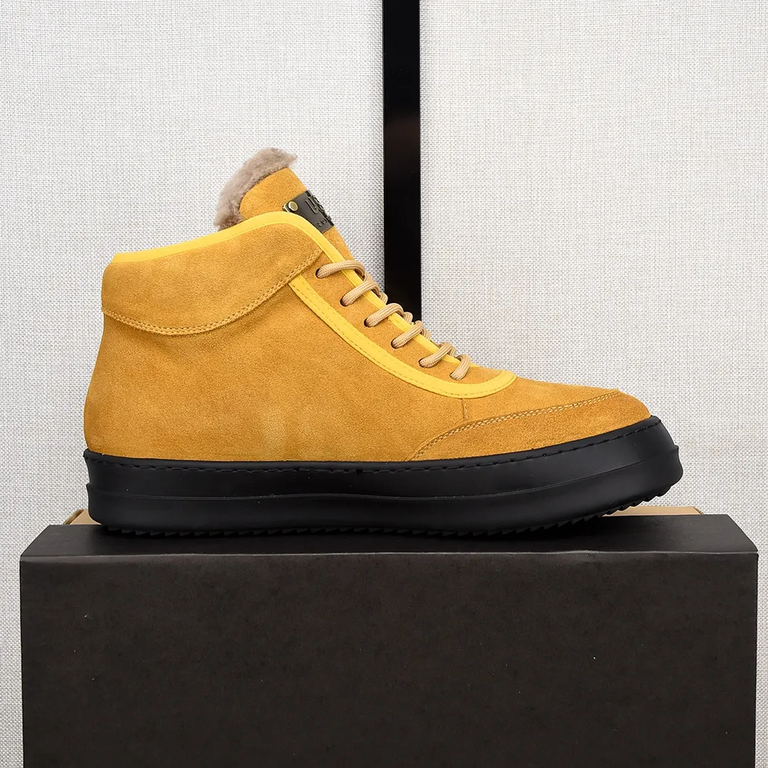 PP520🛜🛜🛜【ugg】The upper is made of waterproof nubuck, real wool lining, and non-slip rubber sole. Warm and comfortable, a must-have in winter! Men's size 38-44 (custom-made size 45 is non-refundable).